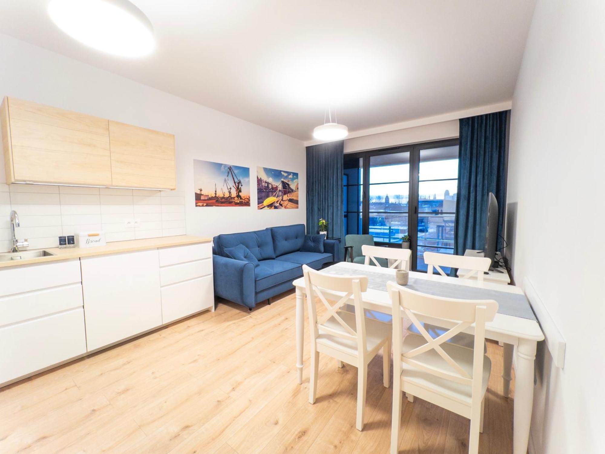 Apartament Z Dwiema Sypialniami + Parking Danzica Esterno foto