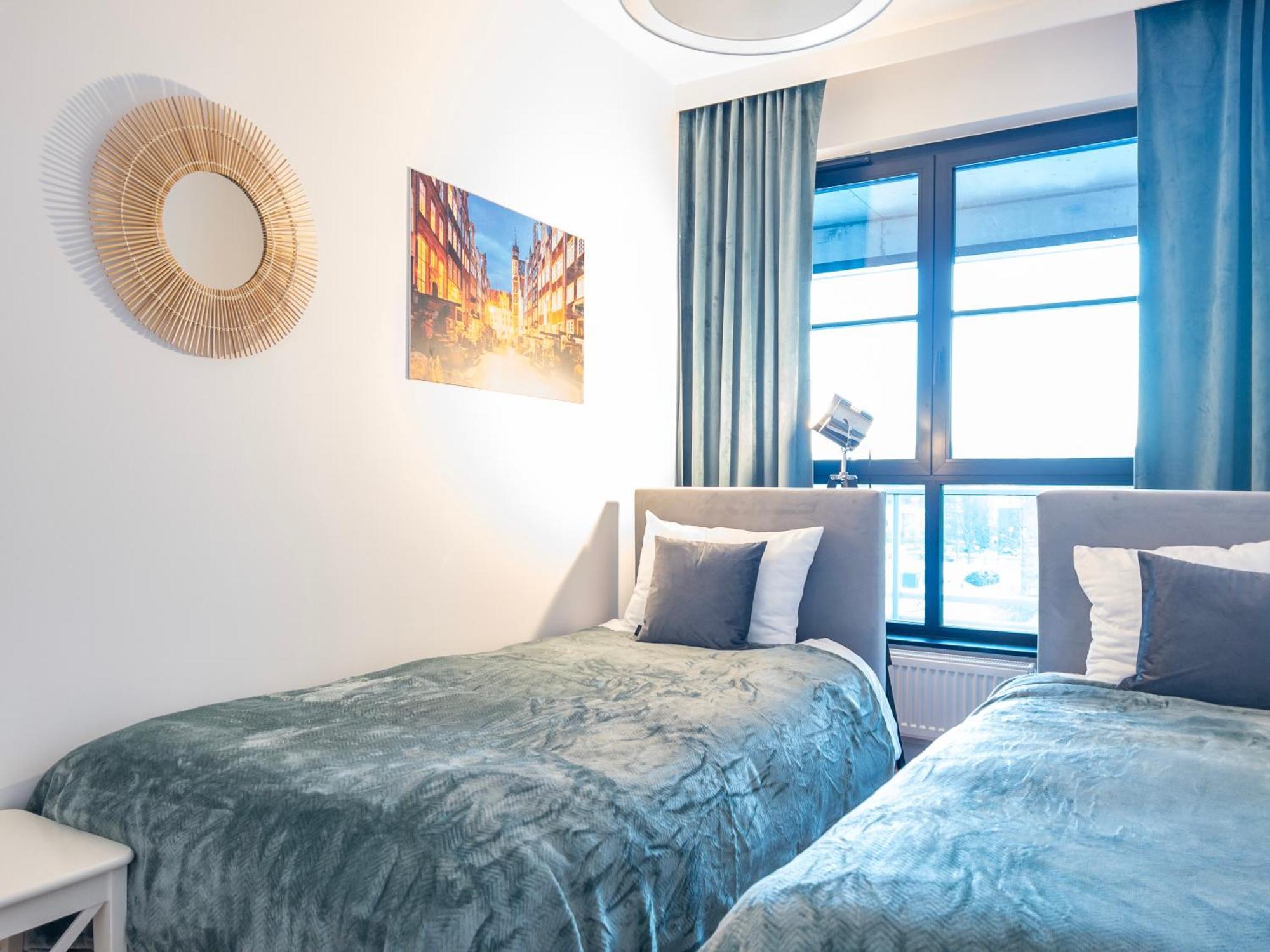 Apartament Z Dwiema Sypialniami + Parking Danzica Esterno foto
