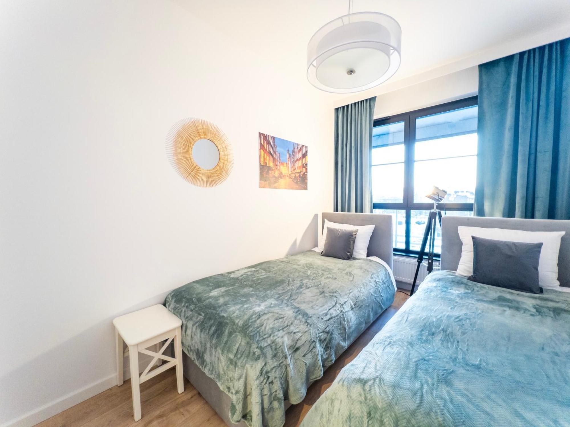 Apartament Z Dwiema Sypialniami + Parking Danzica Esterno foto